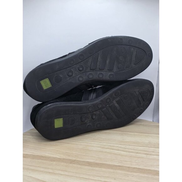 Mens 11 euro 45 Hugo Boss All Black Suede/extile Shoes Sneakers - Picture 8 of 9